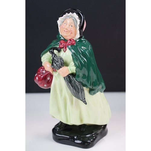 43 - Royal Doulton 'Sairey Gamp' HN 2100 figurine of a woman with umbrella, H 19cm