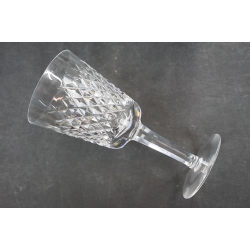 53 - Eight Waterford crystal 'Alana' wine glasses