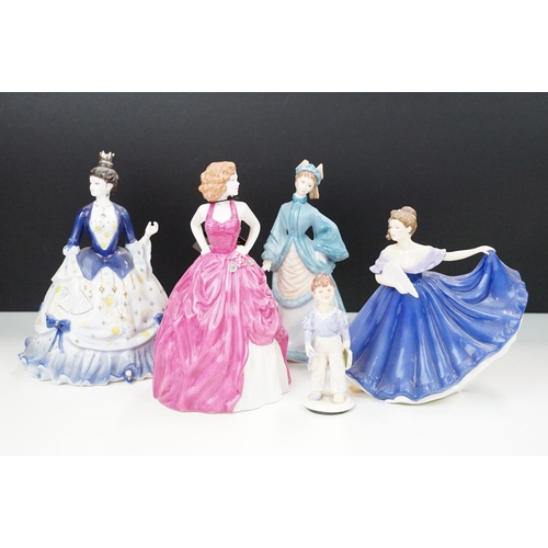 58 - Selection of 5 figurines to include Royal Worcester 'Rebecca', Royal Doulton 'Pretty Ladies' Juliett... 