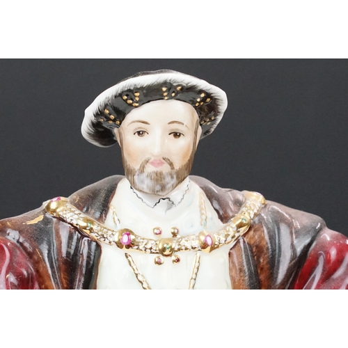 60 - The Royal Collection of Coalport Henry VIII figurines modelled by Robert Worthington to include Henr... 