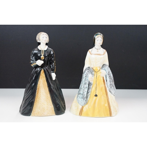 60 - The Royal Collection of Coalport Henry VIII figurines modelled by Robert Worthington to include Henr... 