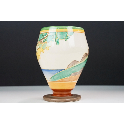 7 - Bizarre by Clarice Cliff selection of pottery pieces to include a Fantasque 'Secrets' vase hand pain... 