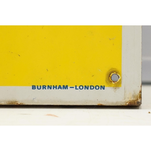 312 - Duckhams 20-50 Motor Oil advertising enamel sign and thermometer, by Burnham, London, 91.5 x 33cm