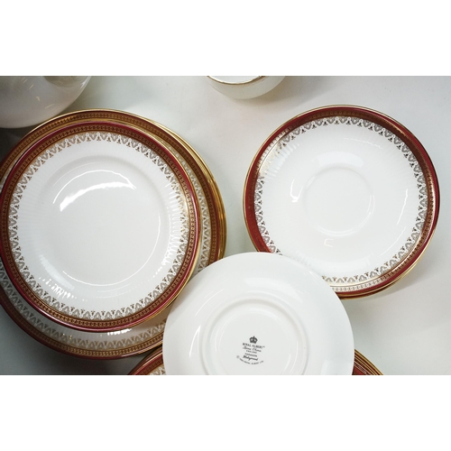 102 - Collection of Royal Albert 'Paragon Holyrood' 1983 tableware to include eight dinner plates, six med... 