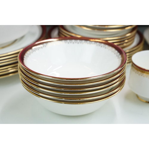 102 - Collection of Royal Albert 'Paragon Holyrood' 1983 tableware to include eight dinner plates, six med... 