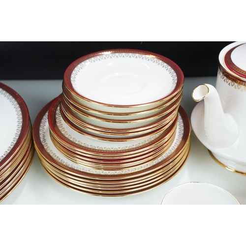 102 - Collection of Royal Albert 'Paragon Holyrood' 1983 tableware to include eight dinner plates, six med... 