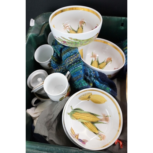 109 - Large collection of Royal Worcester Porcelain 'Evesham' vegetable and fruit design dinnerware to inc... 