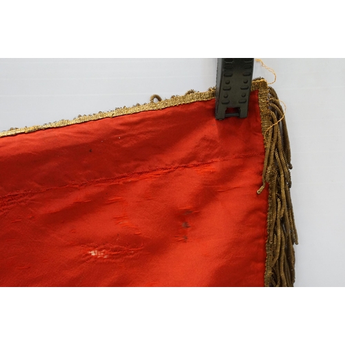 148 - Early 20th century French Union Nationale des Combattants flag, one side embroidered with 'Section d... 