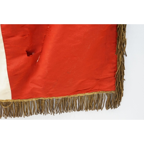 148 - Early 20th century French Union Nationale des Combattants flag, one side embroidered with 'Section d... 