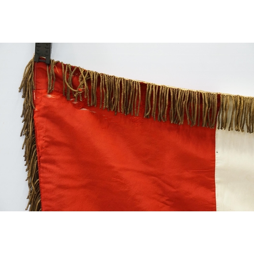 148 - Early 20th century French Union Nationale des Combattants flag, one side embroidered with 'Section d... 