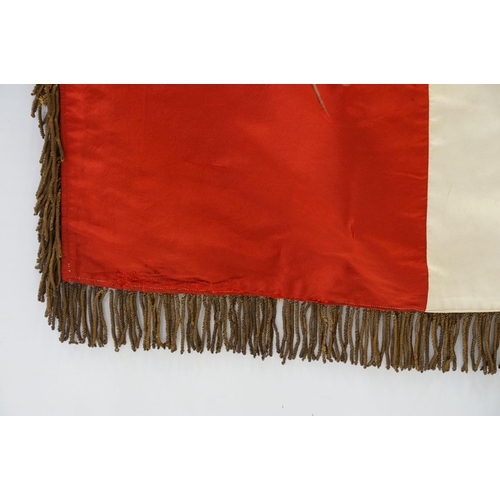 148 - Early 20th century French Union Nationale des Combattants flag, one side embroidered with 'Section d... 