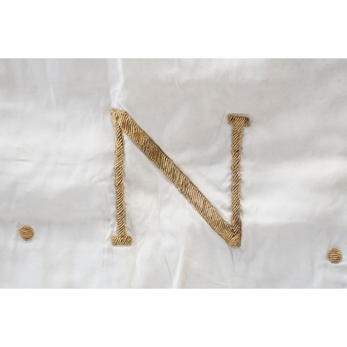 148 - Early 20th century French Union Nationale des Combattants flag, one side embroidered with 'Section d... 