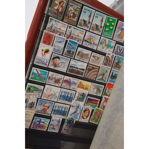 402 - Collection of assorted loose stamps and first day covers as well as three albums of 19th Century and... 