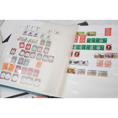 402 - Collection of assorted loose stamps and first day covers as well as three albums of 19th Century and... 