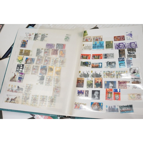 402 - Collection of assorted loose stamps and first day covers as well as three albums of 19th Century and... 