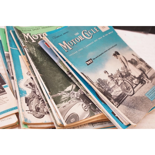 404A - Collection of over 30 1950s The Motorcycle Magazine to include write ups of various British motorcyc... 