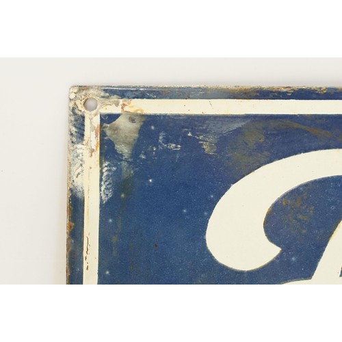 312A - Enamel Sign - Ford and Fordson Cars, Trucks and Tractors having a blue ground with white lettering. ... 