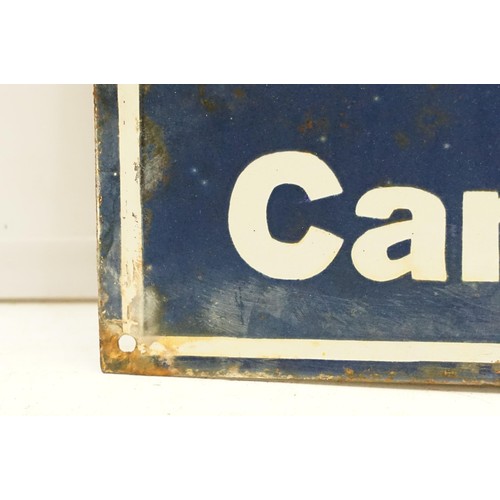 312A - Enamel Sign - Ford and Fordson Cars, Trucks and Tractors having a blue ground with white lettering. ... 