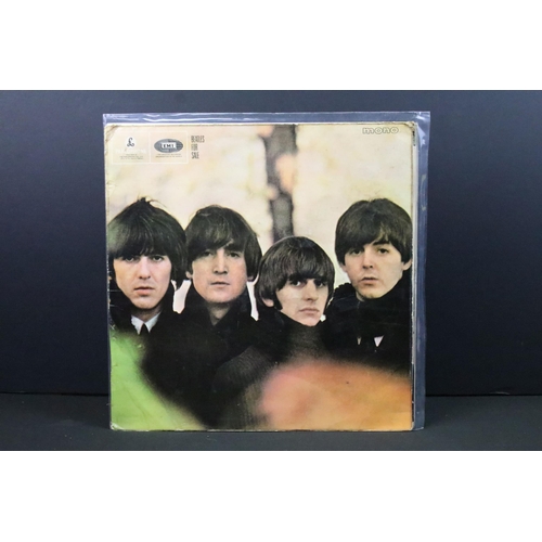 115 - Vinyl - 10 The Beatles albums on the yellow Parlophone labels to include: Rubber Soul x 2 (PMC 1267,... 