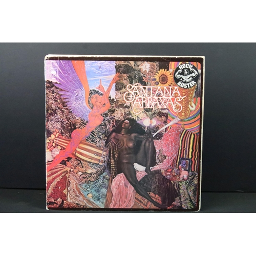 120 - Vinyl & Memorabilia - 13 LPs to include Santana x 5 (with 1970s ticket for Hardrock Concert Theatre ... 