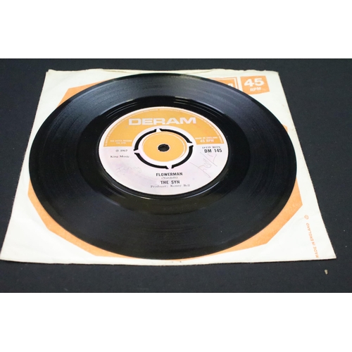 304 - Vinyl - The Syn (pre - Yes) - Flowerman. 7” single on Deram Records DM 145. Original UK 1st pressing... 