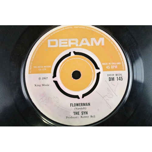 304 - Vinyl - The Syn (pre - Yes) - Flowerman. 7” single on Deram Records DM 145. Original UK 1st pressing... 