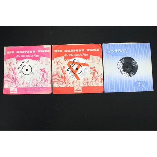 305 - Vinyl - 6 mainly Rock ’N’ Roll demo promo 7” singles to include: Danny & The Juniors (promo), Terry ... 