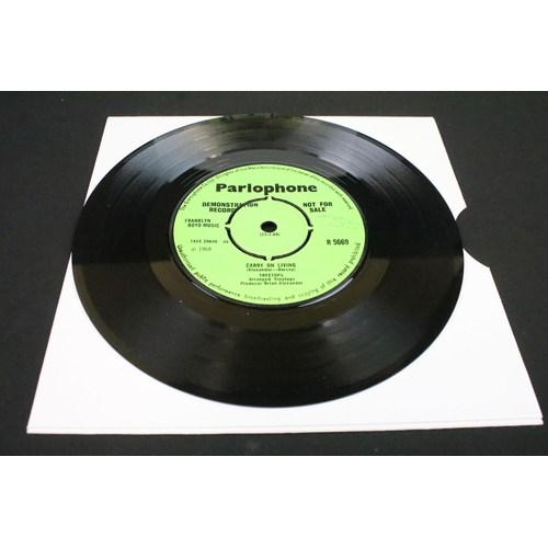 313 - Vinyl - 2 demo promo UK 7” singles by The Treetops to include: California My Way (Parlophone Records... 