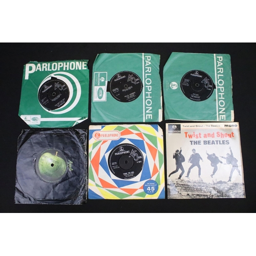 314 - Vinyl - 50 7” singles to include: 20 The Beatles and related including: Come Together (Italian with ... 