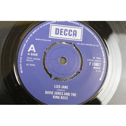 315 - Vinyl - 3 David Bowie rarities 7” singles to include: Davie Jones And The King Bees – Liza Jane (Dec... 