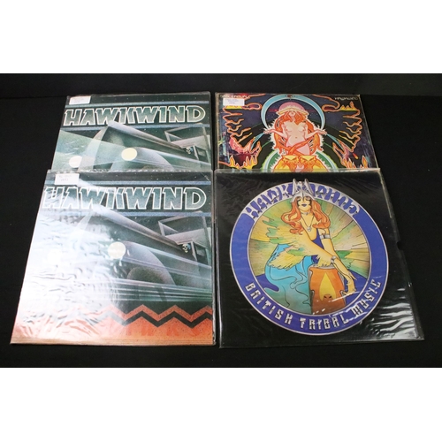 268 - Vinyl - 20 Hawkwind LPs spanning their career including foreign pressings.  Vg+ overall