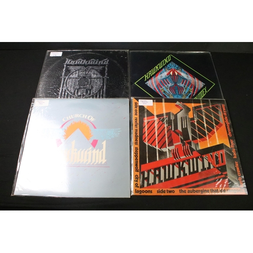 268 - Vinyl - 20 Hawkwind LPs spanning their career including foreign pressings.  Vg+ overall