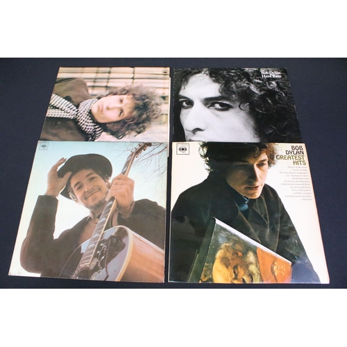 151 - Vinyl - 14 Bob Dylan / The Band LPs to include Blonde On Blonde, Hard Rain, Nashville Skyline, Plane... 