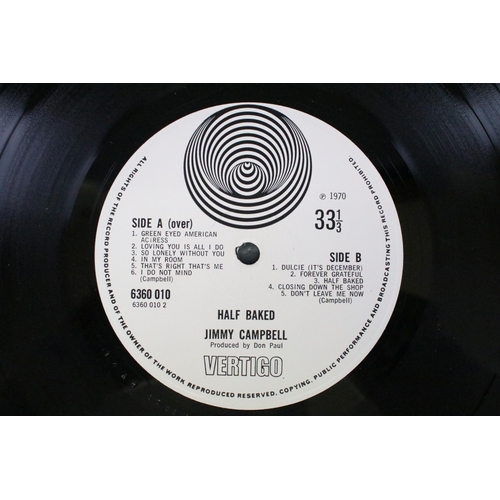 154 - Vinyl - 3 LPs on Vertigo Records to include Black Sabbath (VO6, small swirl) Vg+, Jimmy Campbell Hal... 