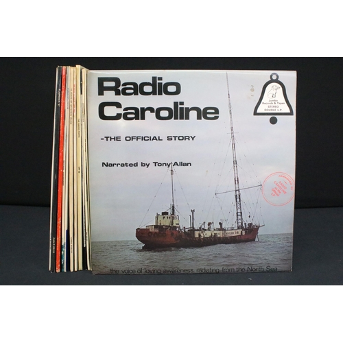 155 - Vinyl - 12 Pirate Radio / Radio LPs to include Radio Caroline, Radio Atlantis, The Radio Forts, Radi... 