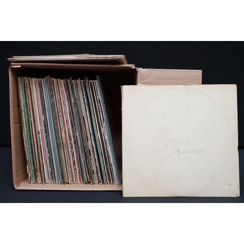 229 - Vinyl - Over 70 Rock & Pop LPs to include The Beatles White Album (No. 0389070, top opener, stereo, ... 