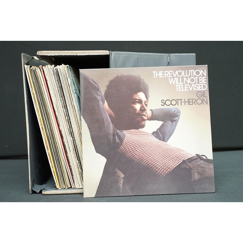 282 - Vinyl - 27 Soul albums to include: Gil Scott-Heron, Curtis Mayfield, Marvin Gaye x 2, James Brown, B... 