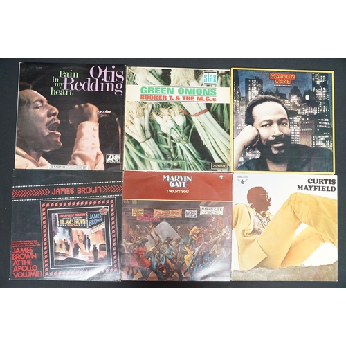 282 - Vinyl - 27 Soul albums to include: Gil Scott-Heron, Curtis Mayfield, Marvin Gaye x 2, James Brown, B... 