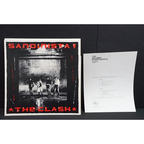 1026 - Vinyl - The Clash ‎– Sandinista Now!, Epic ‎– AS 913. Original USA 1980 promo only sampler album wit... 