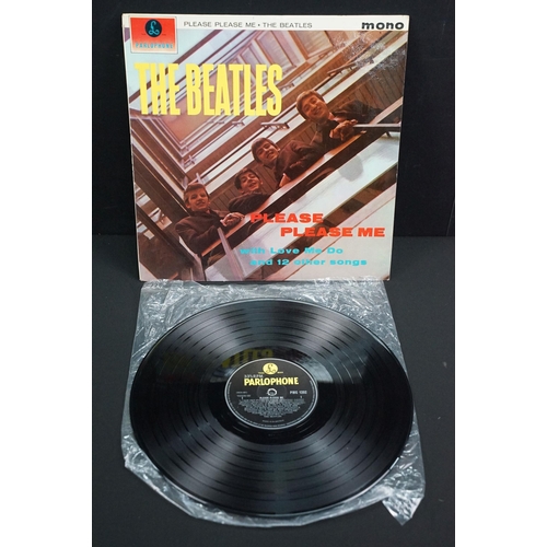 156 - Vinyl - 4 The Beatles original UK mono LPs (yellow Parlophone) to include Please Please Me, Rubber S... 