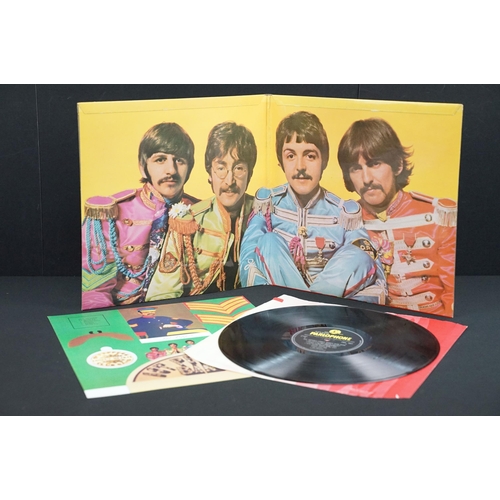 157 - Vinyl - 3 The Beatles original UK LPs to include Sgt Pepper (wide spine mono, red flame inner, cut-o... 