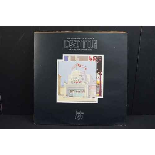 164 - Vinyl - 9 Led Zeppelin / 1 Robert Plant LPs to include I (plum labels), II (plum labels), III (worki... 