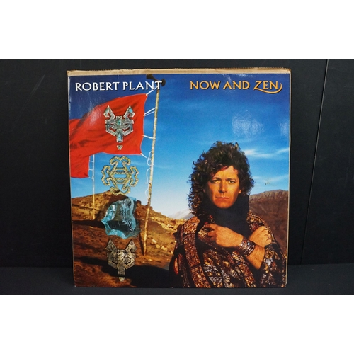 164 - Vinyl - 9 Led Zeppelin / 1 Robert Plant LPs to include I (plum labels), II (plum labels), III (worki... 