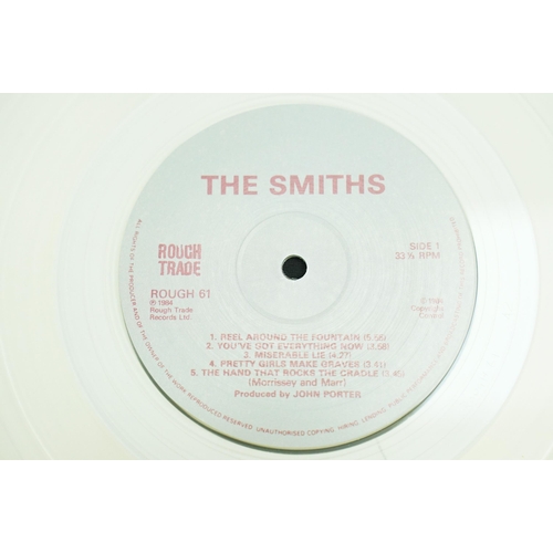 174 - Vinyl - 3 The Smiths LPs to include self titled (clear vinyl), Rank, The World Won't Listen. Ex over... 