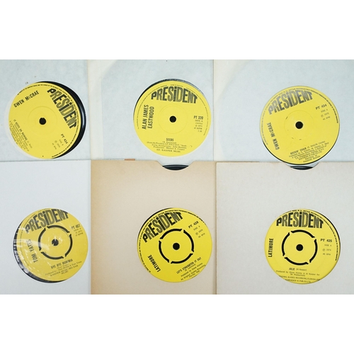 339 - Vinyl - 17 Soul, Rock and Pop 7” singles on President Records to include: Betty Everett, Barbara Rus... 