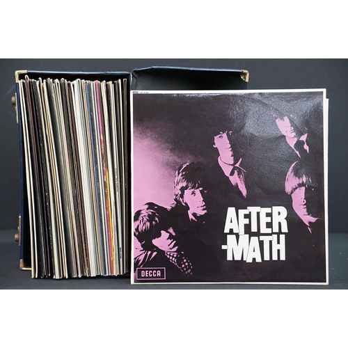 381 - Vinyl - 35 Rock & Pop LPs to include The Rolling Stones x 2 (Aftermath and Out Of Our Heads both unb... 