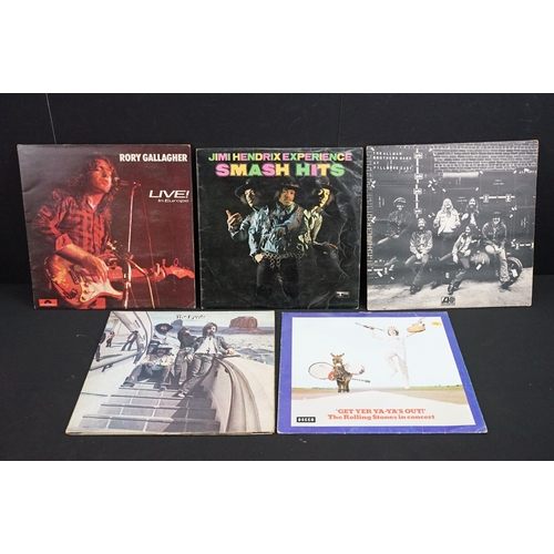 390 - Vinyl - 25 Rock & Pop LPs to include Led Zeppelin x 2 (both plum labels), Hawkwind, Canned Heat, Dee... 