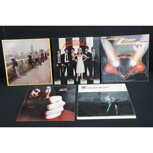 390 - Vinyl - 25 Rock & Pop LPs to include Led Zeppelin x 2 (both plum labels), Hawkwind, Canned Heat, Dee... 