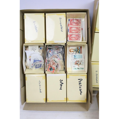 417 - Collection of assorted world kilo ware stamps organised by country. Countries to include West German... 