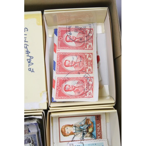 417 - Collection of assorted world kilo ware stamps organised by country. Countries to include West German... 